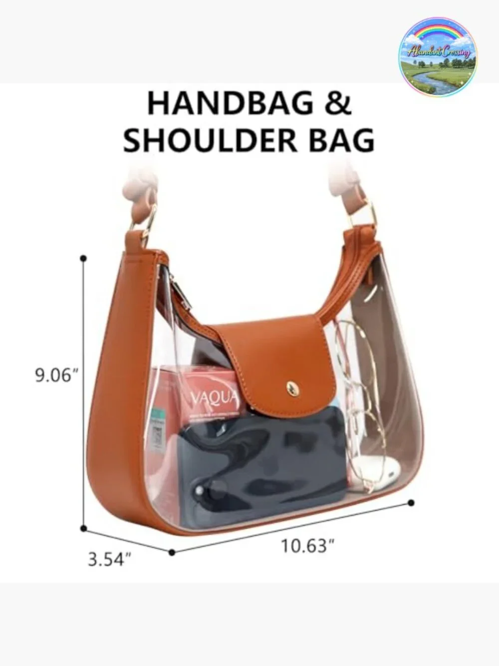 Vegan Leather Hobo Purse Crossbody Bag with Adjustable Strap Lightweight Handbag